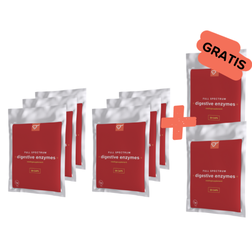 6+2 GRATIS Digestive Enzymes (Full Spectrum), 30 caps