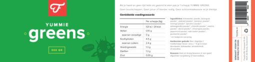 Yummie Greens, 300 gram (verdubbel mijn bestelling) - Afbeelding 2