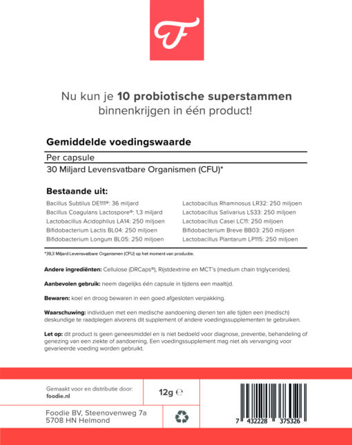 Ultimate Probiotica, 30 caps (B/A) - Afbeelding 2