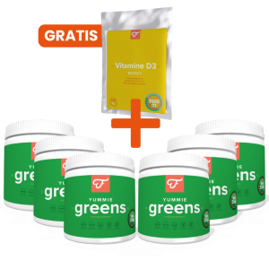 6x Yummie Greens + GRATIS Vitamine D3 Boost