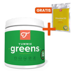 Yummie Greens + GRATIS Vitamine D3 Boost