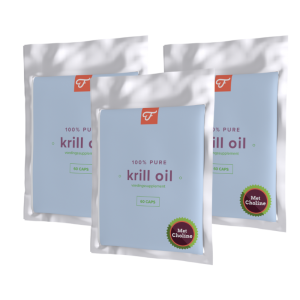 3x 100% Pure Krill Oil, 60 caps