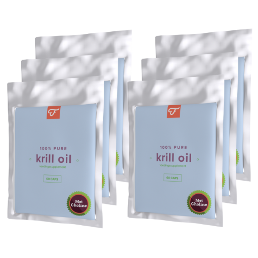 6x 100% Pure Krill Oil, 60 caps