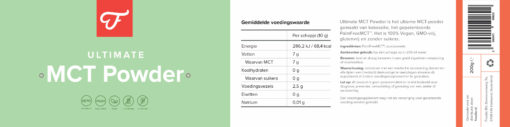 Ultimate MCT Powder, 200 gram (B/A) - Afbeelding 2