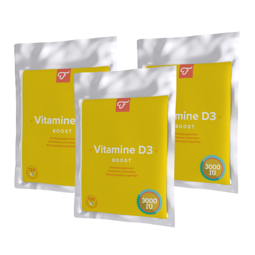 3x Vitamine D3, 3000 IU