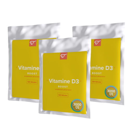 3x Vitamine D3, 3000 UI