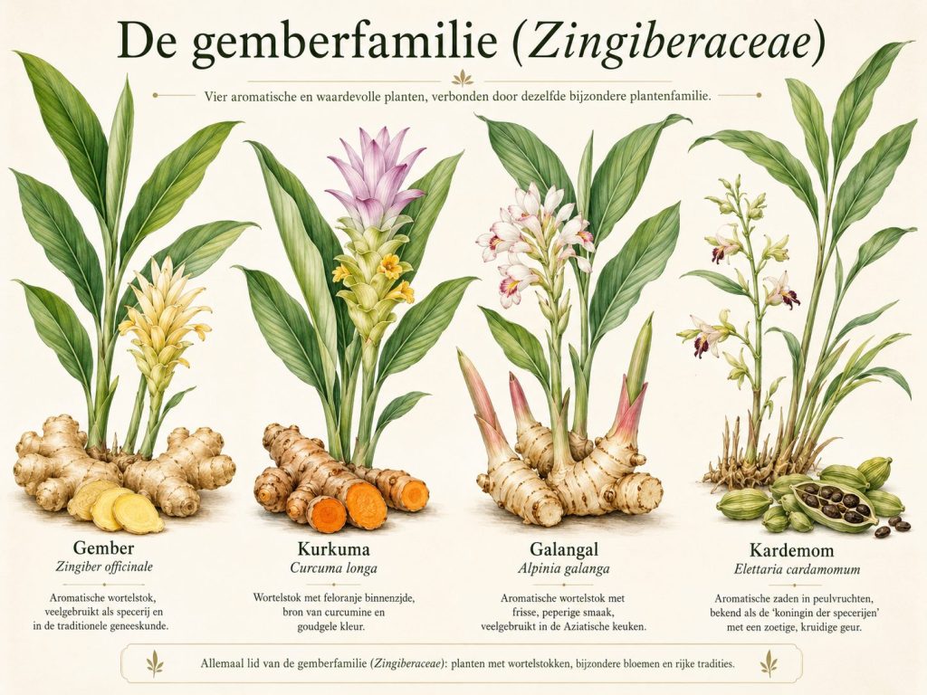 de gemberfamilie, de Zingiberaceae - foodie.nl