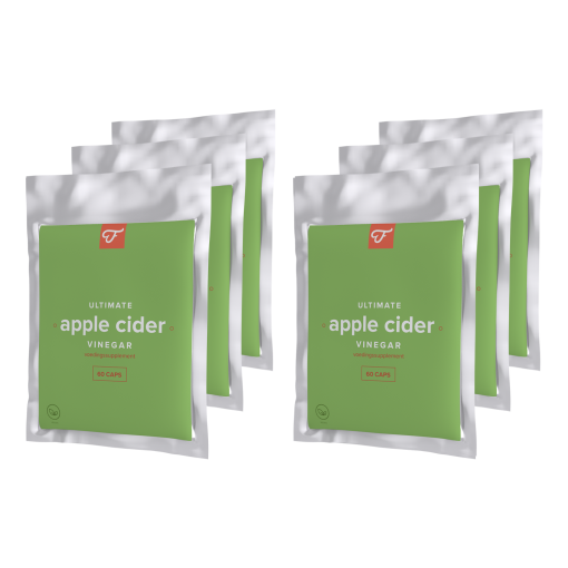 6x Ultimate Apple Cider Vinegar, 60 caps (eenmalige aanbieding)