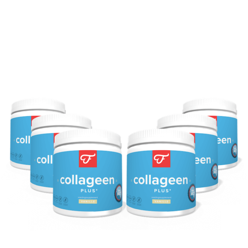 6x Collageen Plus Vanille, 300 gram