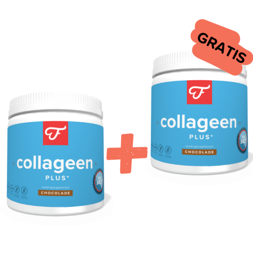 1+1 Collageen Plus Chocolade (incl. Collageen Plus E-book), 300 gram