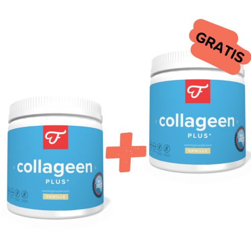 1+1 Collageen Plus Vanille (Incl. Collageen Plus E-book), 300 gram