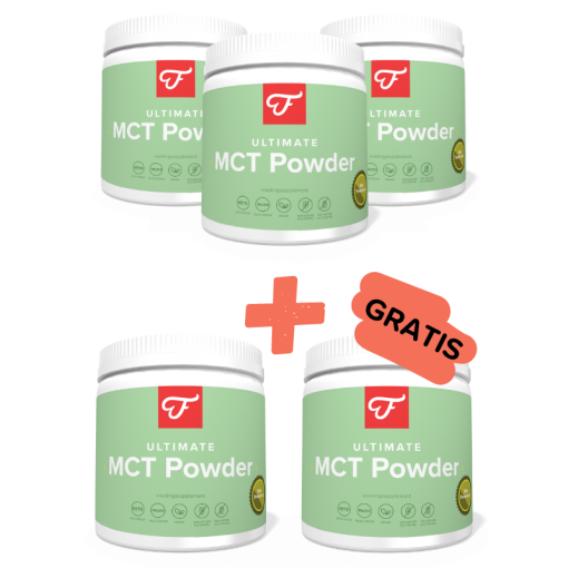3+2 Ultimate MCT Powder (incl. MCT Recepten ebook), 200 gram