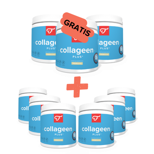 6+3 Collageen Plus Vanille (incl. Collageen Plus E-book), 300 gram