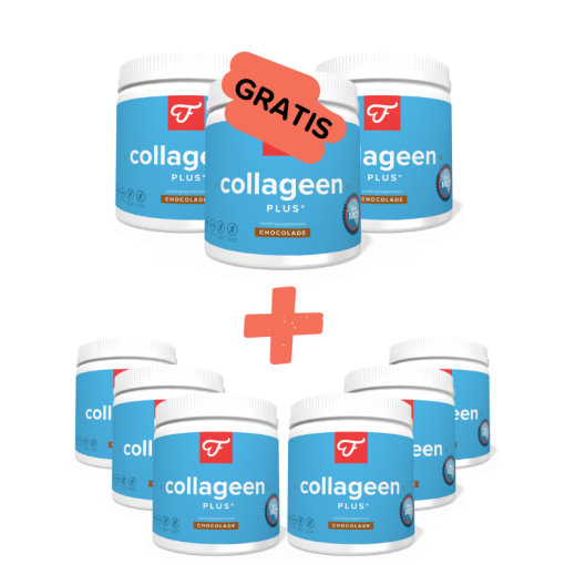 6+3 Collageen Plus Chocolade (met Collageen Plus E-book), 300 gram