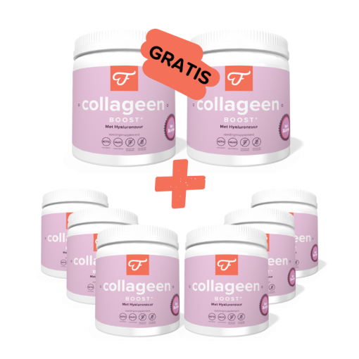 6+2 Collageen Boost met Hyaluronzuur en Vitamine C, 300 gram