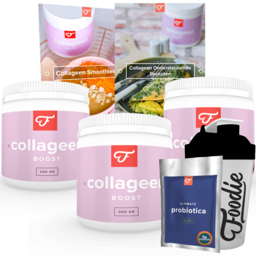 Collageen Loading Bundel (3x Collageen Boost met Hyaluronzuur + 1x Ultimate Probiotica + ebooks)