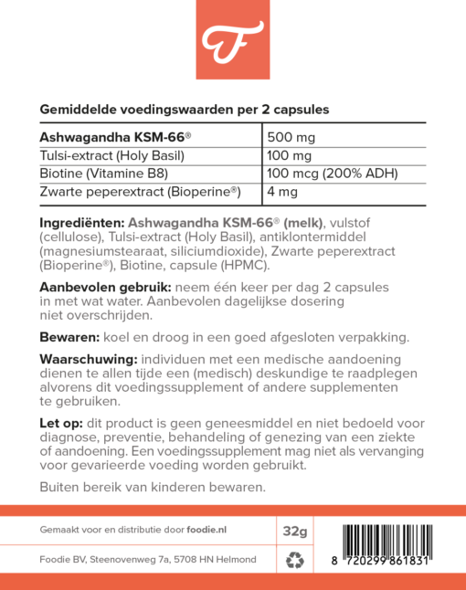 Ultimate Ashwagandha, 60 caps (Abonnement) - Afbeelding 2