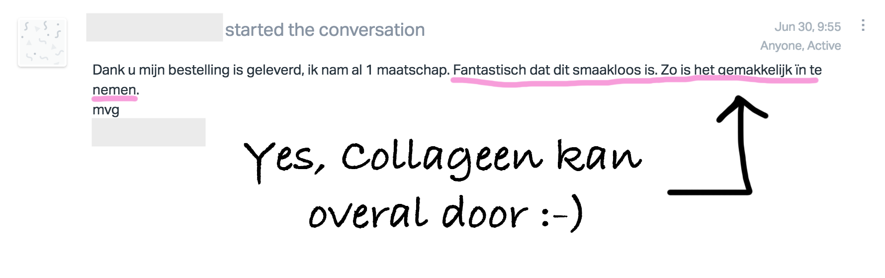Collageen Testimonial Collageen Testimonial